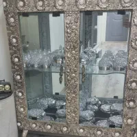 آینه وشمعدان وکنسول برنجی|بوفه، ویترین، کنسول|تهران, سازمان آب|دیوار