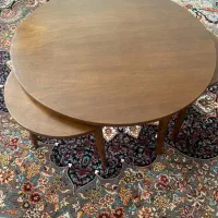 میز گرد وسط به همراه سه عدد میز عسلی