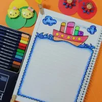 نقاشی روی حاشیه دفتر و...|تابلو، نقاشی، عکس|ابهر, |دیوار