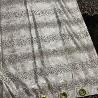 دوعددپرده اتاق بلندی ۱۷۰ عرض ۳متروخورده پانچ بدون