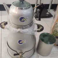 سماور قوری همراه با قندان کاملا نو