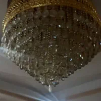 دو عددلوسترقطر۹۰ و۴۰ درحدنو و ساعت خیلی قدیمی برنز|لوستر و چراغ آویز|تهران, آبشار تهران (دریاچه)|دیوار