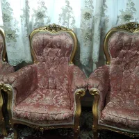 مبل نه نفره ب همراه میزها تمام چوب|مبلمان خانگی و میز عسلی|تهران, زرکش|دیوار