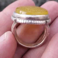 انگشتر نقره شرف شمس و حکاکی سوره اخلاص ۲۳ گرم|جواهرات|بندرعباس, |دیوار