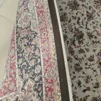 دو عدد فرش ۹ متری جفت گل ابریشم ماشینی طرح دستباف|فرش|تهران, شهرک صدرا|دیوار