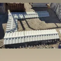 نرده جدول باغچه چمن محوطه سازی موزاییک واش بتن|مصالح و تجهیزات ساختمان|گوراب زرمیخ, |دیوار