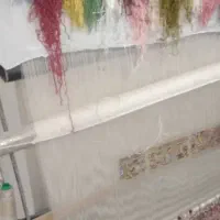 فرش ابریشم نیمه کاره زرچرح