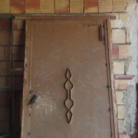 درب حیاط آهنی سنگین