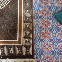 دوعدد قالیچه زمینه سفید ۱×۱/۵      یکعدد قهوه ای|فرش|کرج, آق تپه|دیوار