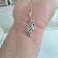 گردنبند نقره آبکاری طلا