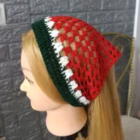 روسری قلاب بافی. هندونه شب یلدا|صنایع دستی و سایر لوازم تزئینی|پرند, فاز ۳|دیوار