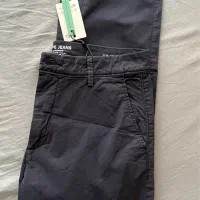 شلوار کتان سرمهای pepe jeans