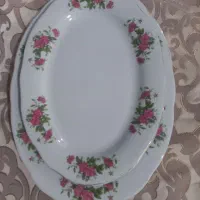 سه عدد دیس چینی گل سرخی دانه ای ۲۰۰