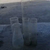 گلدان بامبو تنگ شیشه ای