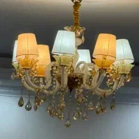 لوستر کریستال ۸ شاخه خیلی تمیز|لوستر و چراغ آویز|تهران, بازار|دیوار