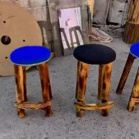 صندلی چوب صنوبر مناسب ناهارخوری اپن،کافه جزیره بار|میز و صندلی غذاخوری|آفتاب, |دیوار