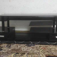 میز تلویزیون شیشه ای مشکی