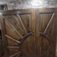 درب چوبی دولنگه مدل خورشیدی ،قیمت باشما|مصالح و تجهیزات ساختمان|کرج, عظیمیه|دیوار