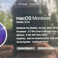 Macbook pro مک بوک پرو 2015 درحدنو|رایانه همراه|تهران, قنات‌کوثر|دیوار