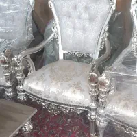 مبل استیل کلاسیک  آماده تمام چوب گردو