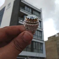 انگشتر موزینایت ( الماس روس) سنگین وزن درشت