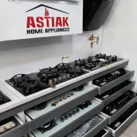 اجاق گازرومیزی شیشه مادام‌العمر سینک گرانیتی هود