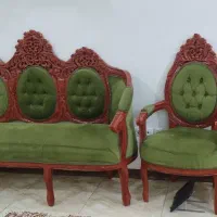 مبل منبت دست 9نفره و سه عدد فرش