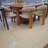میز و صندلی غذاخوری مدل لینا صنایع چوبی معراج