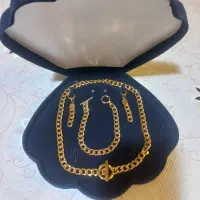 سرویس ورساج ست زنجیروگوشواره دستبند بدلیجات النگو