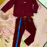 ژاکت بچگانه دخترانه سویشرت شلوار بافت