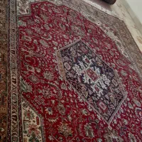 یک جفت فرش دستبافت نفیس آذرشهر ۹ متری رنگ طبیعی