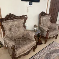 مبل استیل هفت نفره به همراه میز نهارخوری ۸ نفره