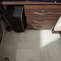 میز اداری با فایل سه کشو و شیشه ۶میلی  نو نو|میز تحریر و کامپیوتر|شهریار, شهرک وائین|دیوار