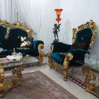 مبلمان استیل ورق طلا|مبلمان خانگی و میز عسلی|تهران, امانیه|دیوار