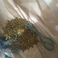 ۲والان ساتن شاین دار با آویز پرده فقط به قیمت ۷۵۰