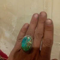 انگشتر فیروزه و عقیق