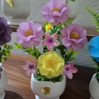 گلدان پایه دار|گل مصنوعی|سمنان, |دیوار