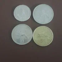 ۴عدد سکه خارجی|کلکسیون سکه، تمبر، اسکناس|همدان, |دیوار