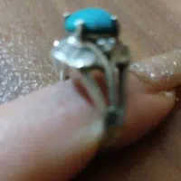 انگشتر نقره فیروزه نیشابور|بدلیجات|اهواز, کیان اباد|دیوار
