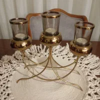 جاشمعی بسیار شیک رنگ برنز سالم بدون هیچ نقصی