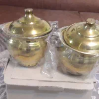 قندان طلایی رنگ ثابت