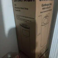 سطل زباله فلزی جا سیگاریدار