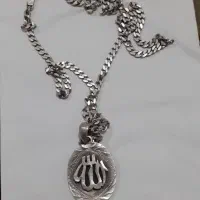 زنجیر و انگشتر نقره