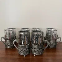 سرویس چای خوری همراه سینی پیوتر اصل