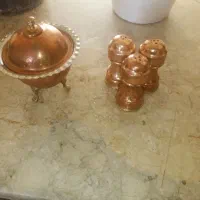 قندان ونمکدان مسی