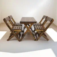 میز و صندلی تاشو چوبی (چوب روسی نراد)|میز و صندلی غذاخوری|پردیس, شهرک صنعتی کمرد|دیوار