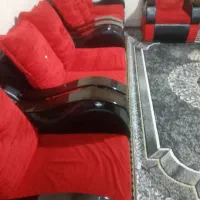 مبل هفت نفره با سه عدد گل میز