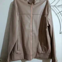 کاپشن چرم مصنوعی نونو اصلا تن نخورده