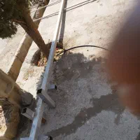 تابلو آهنی بزرگ ۲/۵در۳متر قاب وپایه ۶متری نو|مصالح و تجهیزات ساختمان|کوار, |دیوار