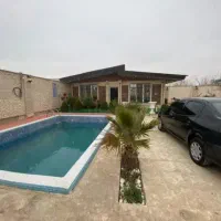 300 متر باغچه با 80 متر بنای مبله و استخر